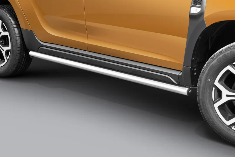 Пороги-трубы из нержавейки — Dacia Duster (2018–2019)