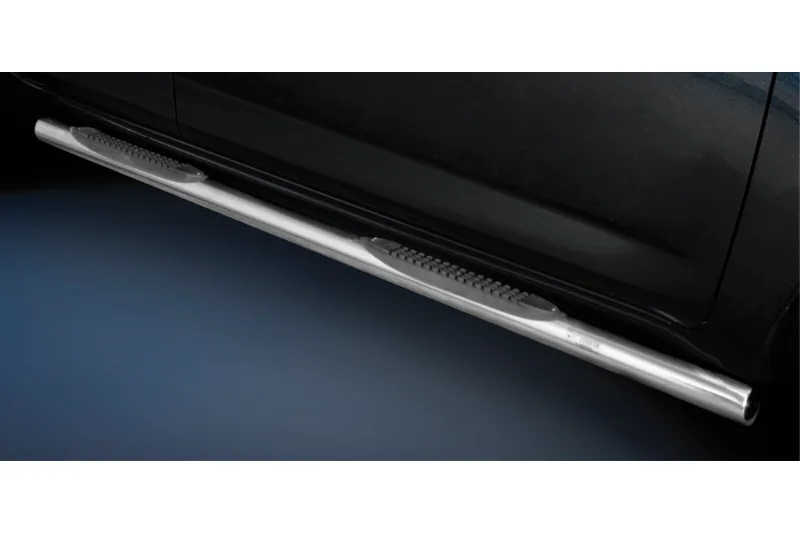 Stainless steel side bars with plastic steps — Hyundai ix35 (2011–)