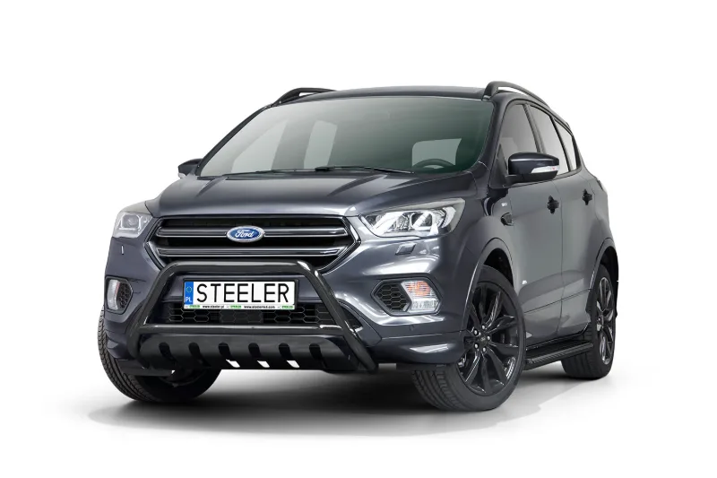 EC A-kaitseraud põikitoru ja sillaplaadiga, must — Ford Kuga (2017–2019)