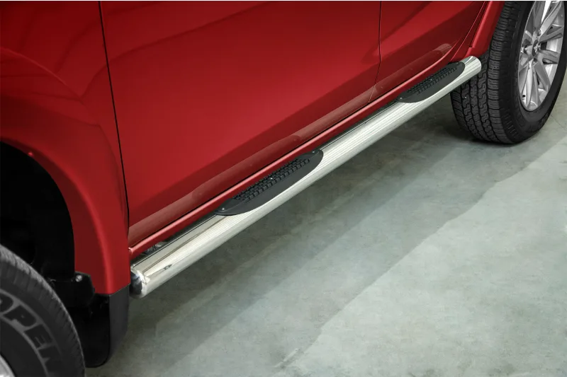 Stainless steel side bars with plastic steps — Mitsubishi L200 (2015–2019)