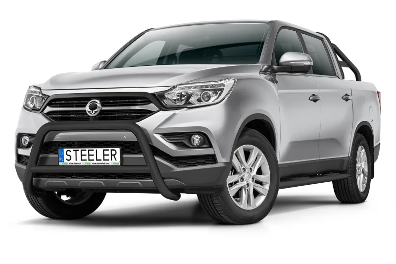 EC A-kaitseraud põikitoruga, must — SsangYong Musso (2018–)