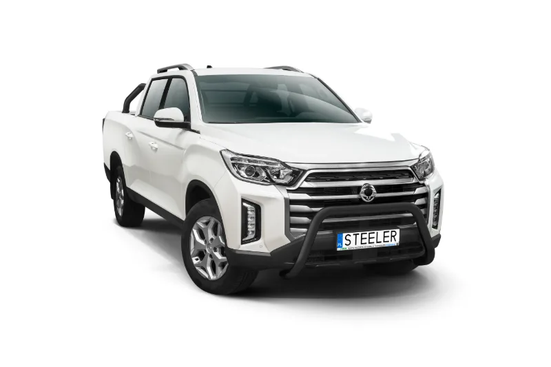 EC A-kaitseraud ilma põikitoruta, must — SsangYong Musso (2021–)
