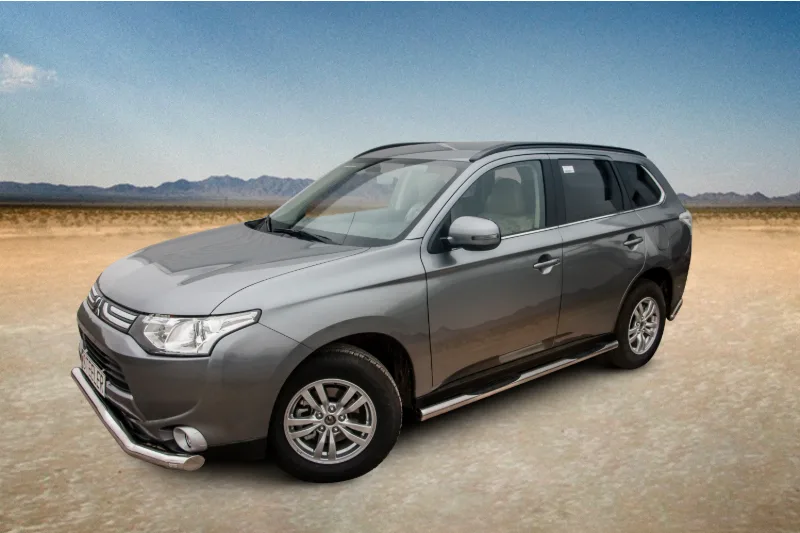 Roostevabad küljetorud plastastmetega — Mitsubishi Outlander (2012–2015)