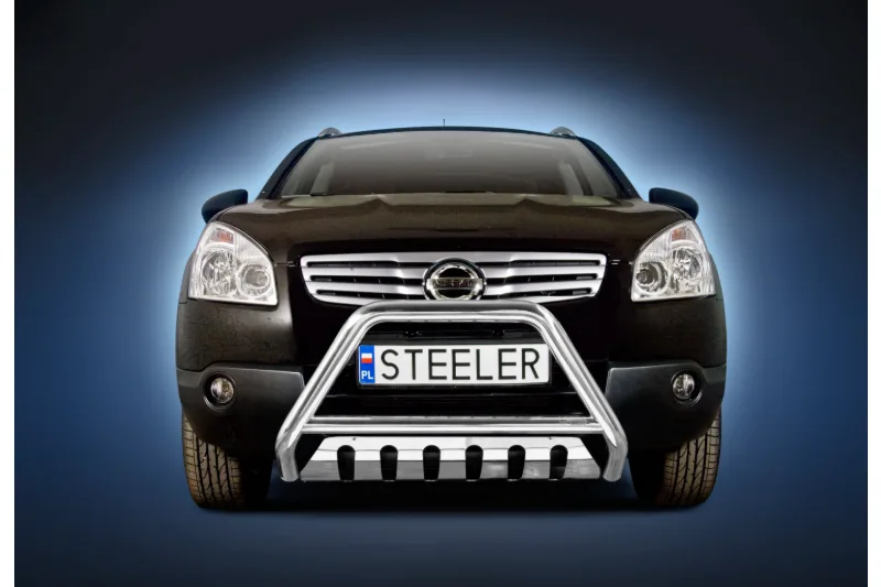 EC A-kaitseraud põikitoru ja sillaplaadiga — Nissan Qashqai (2007–2010)