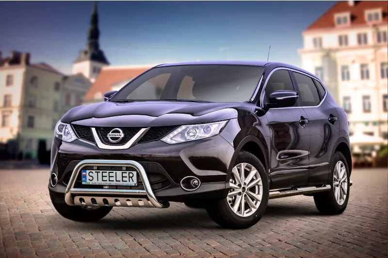 EC A-kaitseraud põikitoru ja sillaplaadiga — Nissan Qashqai (2013–2017)