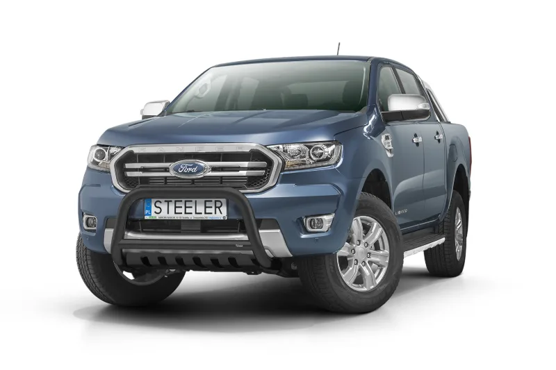 EC A-bar with cross bar and axle-plate, black — Ford Ranger (2019–)