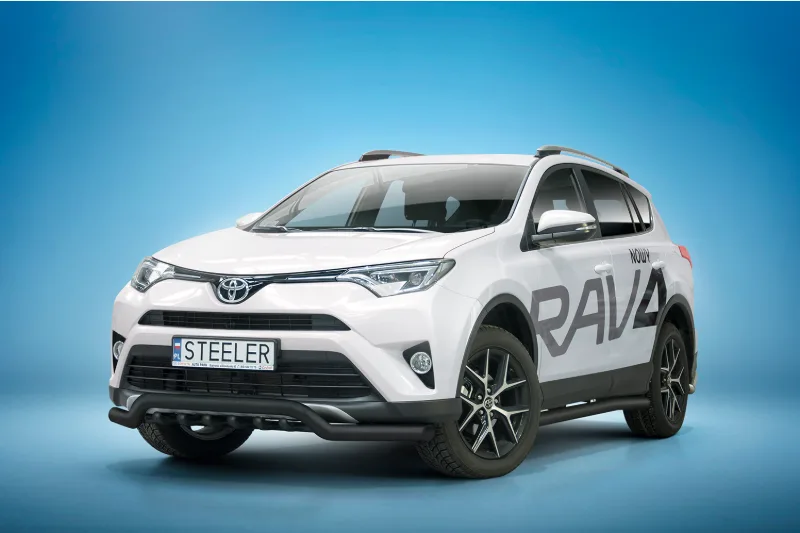 Нижняя дуга EC с трубой моста, чёрная — Toyota RAV4 (2016–2018)