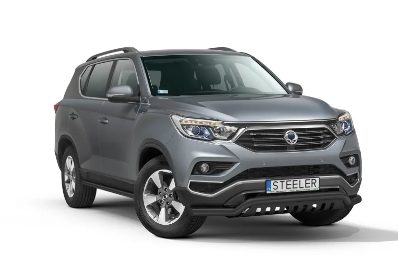 Нижняя дуга EC с защитой моста, чёрная — SsangYong Rexton (2018–)