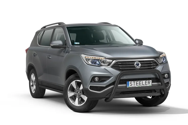 Дуга EC A с поперечиной, чёрная — SsangYong Rexton (2018–)