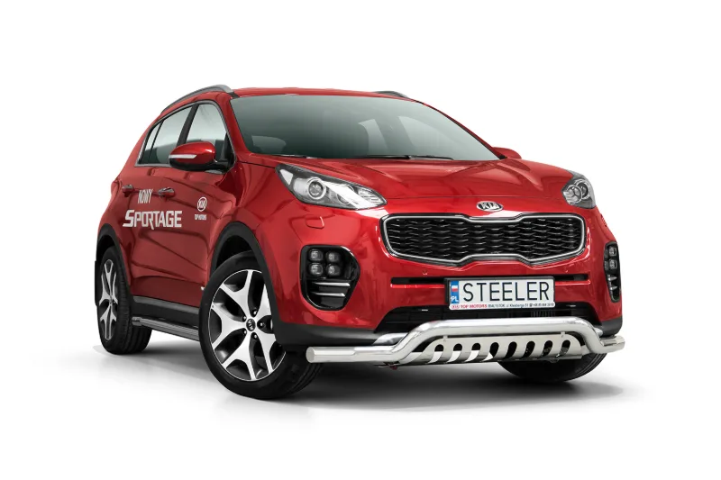 EC low spoiler bar with axle-plate — Kia Sportage (2016–2017)