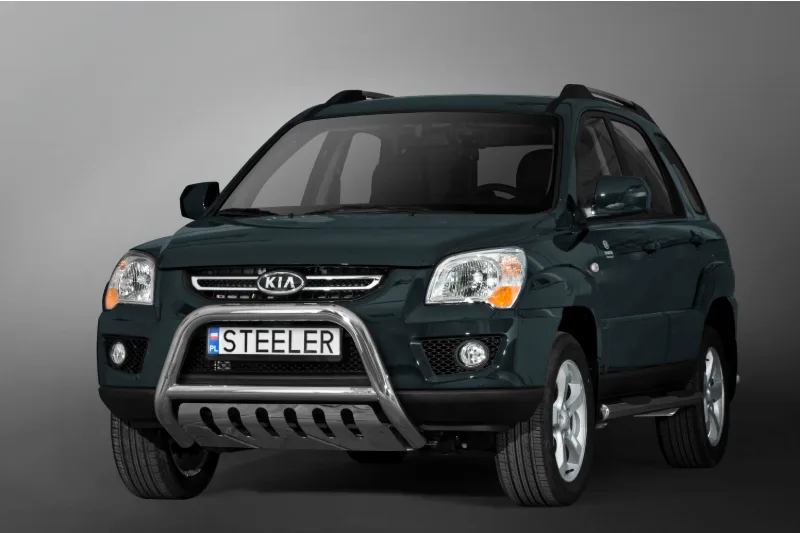 EC A-bar with cross bar and axle-plate — Kia Sportage (2008–2010)