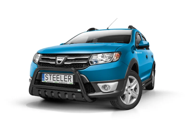 Дуга EC A с поперечиной и защитой моста, чёрная — Dacia Sandero Stepway (2013–2020)