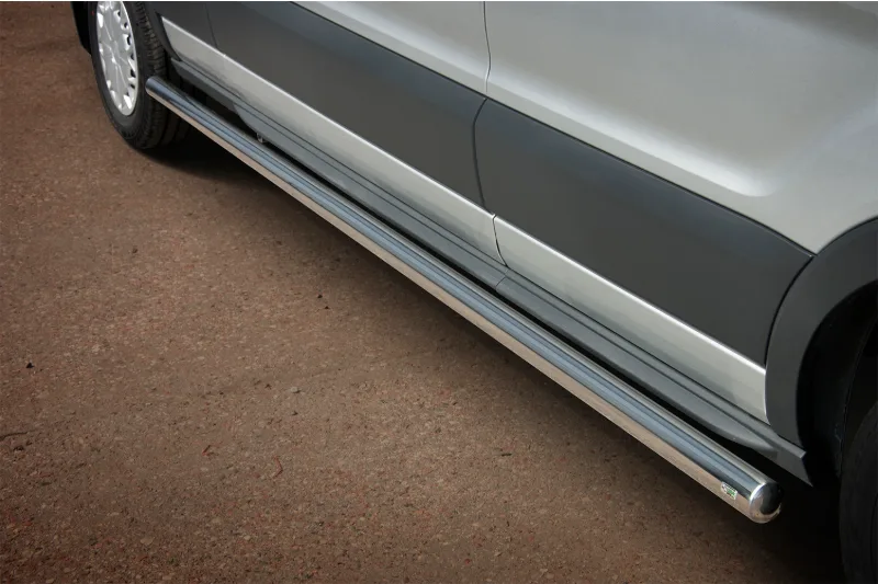 Stainless steel side bars — Ford Transit (2014–)