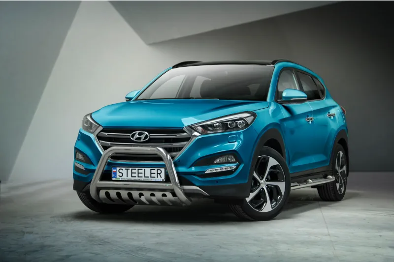 EC A-kaitseraud põikitoru ja sillaplaadiga — Hyundai Tucson (2015–2017)